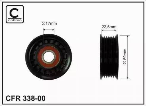 KRAFT AUTOMOTIVE 1223661 - Parazīt / Vadrullītis, Ķīļrievu siksna ps1.lv