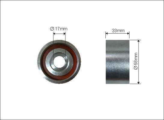 Caffaro 224-101 - Spriegotājrullītis, Gāzu sadales mehānisma piedziņas siksna ps1.lv