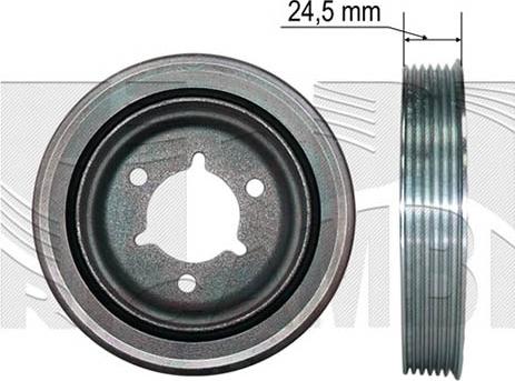 Caliber 87353 - Piedziņas skriemelis, Kloķvārpsta ps1.lv