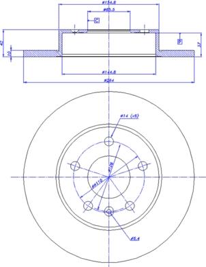 AUTOPART 569109 - Bremžu diski ps1.lv