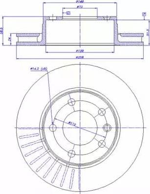 Magneti Marelli 360406037400 - Bremžu diski ps1.lv