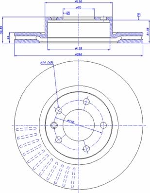 BOSCH 0 986 478 594 - Bremžu diski ps1.lv