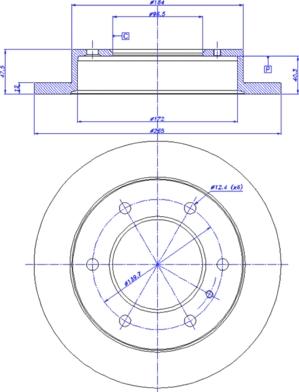 Brembo 08.6865.74 - Bremžu diski ps1.lv