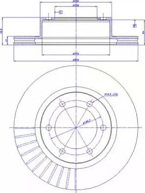 Japanparts DI205AF - Bremžu diski ps1.lv