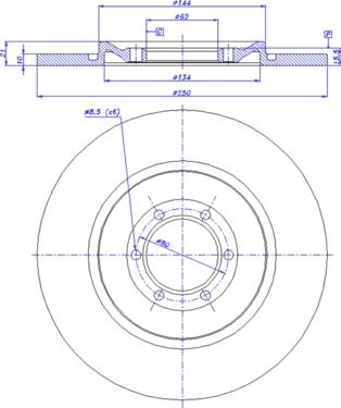 Maxtech 877246.0060 - Bremžu diski ps1.lv