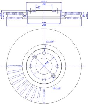 FTE BS7558 - Bremžu diski ps1.lv