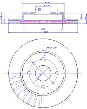 BOSCH 0 986 479 769 - Bremžu diski ps1.lv