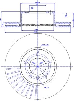 Triscan 232576 - Bremžu diski ps1.lv