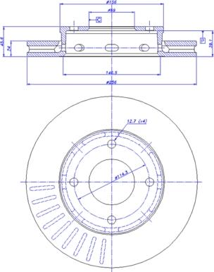 Motaquip VBD1134 - Bremžu diski ps1.lv