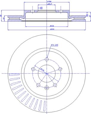 BOSCH 0 986 479 U65 - Bremžu diski ps1.lv