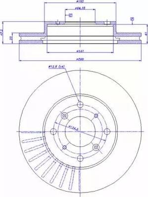 FTE BS4373 - Bremžu diski ps1.lv