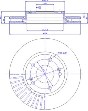 Fri.Tech. BD0919 - Bremžu diski ps1.lv