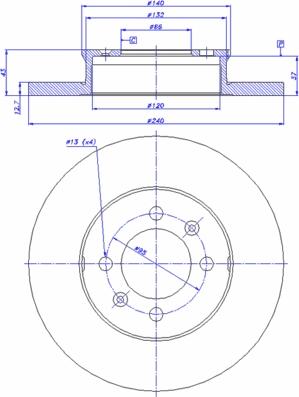 Brembo 8474810 - Bremžu diski ps1.lv