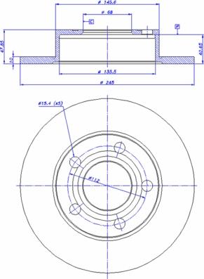 BOSCH 0 986 478 888 - Bremžu diski ps1.lv