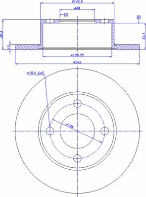 AUGROS 5292034P - Bremžu diski ps1.lv