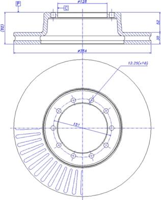 DT Spare Parts 6.61000 - Bremžu diski ps1.lv