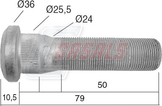 Casals 21536 - Riteņa stiprināšanas skrūve ps1.lv