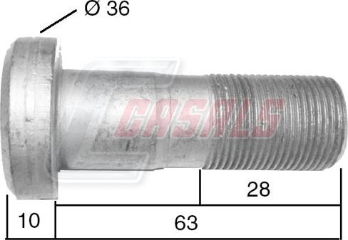 Casals 21524 - Riteņa stiprināšanas skrūve ps1.lv