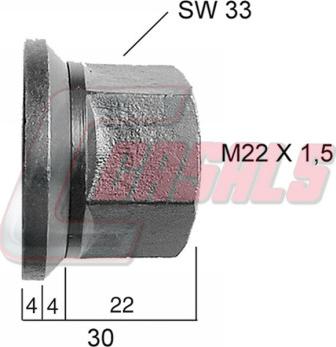 Casals 21261 - Riteņa stiprināšanas skrūve ps1.lv