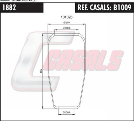 Casals B1009 - Pneimoatsperes spilvens, Pneimopiekare ps1.lv