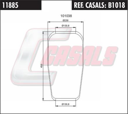 Casals B1018 - Pneimoatsperes spilvens, Pneimopiekare ps1.lv