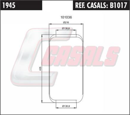 Casals B1017 - Pneimoatsperes spilvens, Pneimopiekare ps1.lv