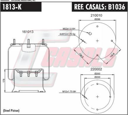 Casals B1036 - Pneimoatsperes spilvens, Pneimopiekare ps1.lv