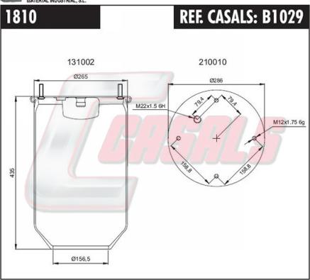 Casals B1029 - Pneimoatsperes spilvens, Pneimopiekare ps1.lv