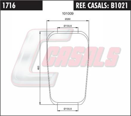 Casals B1021 - Pneimoatsperes spilvens, Pneimopiekare ps1.lv