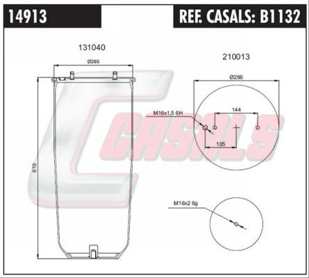 Casals B1132 - Pneimoatsperes spilvens, Pneimopiekare ps1.lv