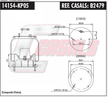 Casals B2479 - Pneimoatsperes spilvens, Pneimopiekare ps1.lv