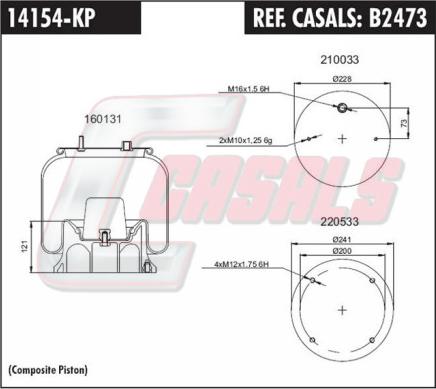 Casals B2473 - Pneimoatsperes spilvens, Pneimopiekare ps1.lv