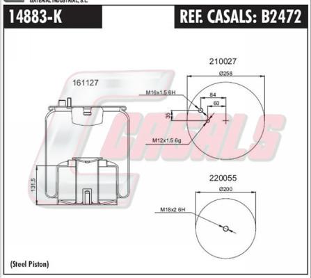 Casals B2472 - Pneimoatsperes spilvens, Pneimopiekare ps1.lv