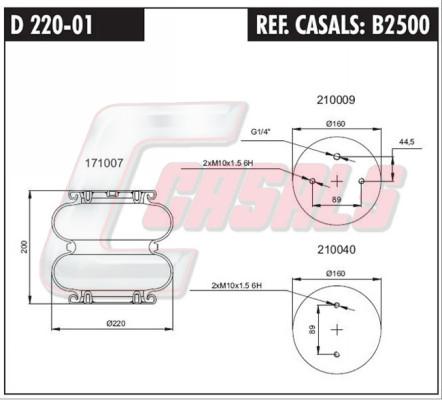 Casals B2500 - Pneimoatsperes spilvens, Pneimopiekare ps1.lv