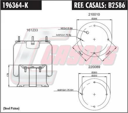 Casals B2586 - Pneimoatsperes spilvens, Pneimopiekare ps1.lv