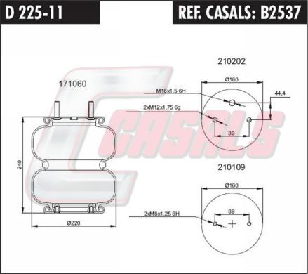 Casals B2537 - Pneimoatsperes spilvens, Pneimopiekare ps1.lv