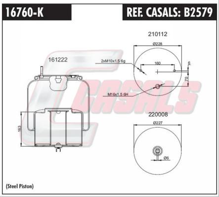 Casals B2579 - Pneimoatsperes spilvens, Pneimopiekare ps1.lv