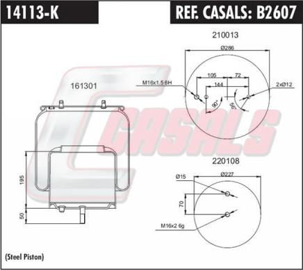 Casals B2607 - Pneimoatsperes spilvens, Pneimopiekare ps1.lv