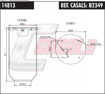 Casals B2349 - Pneimoatsperes spilvens, Pneimopiekare ps1.lv