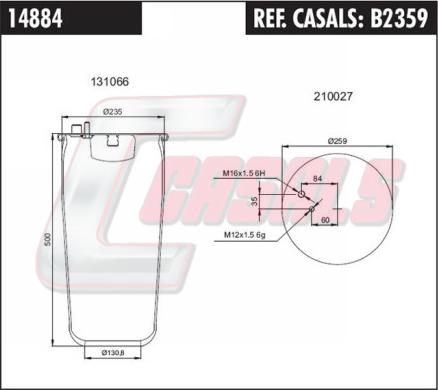 Casals B2359 - Pneimoatsperes spilvens, Pneimopiekare ps1.lv