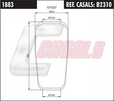 Casals B2310 - Pneimoatsperes spilvens, Pneimopiekare ps1.lv