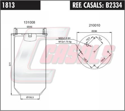 Casals B2334 - Pneimoatsperes spilvens, Pneimopiekare ps1.lv