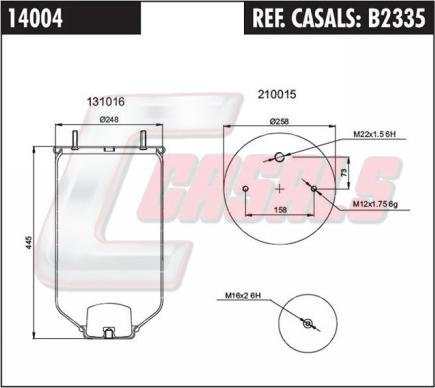 Casals B2335 - Pneimoatsperes spilvens, Pneimopiekare ps1.lv