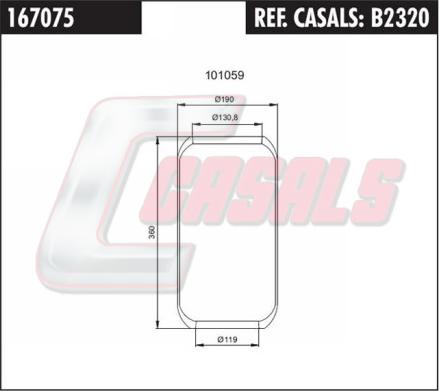 Casals B2320 - Pneimoatsperes spilvens, Pneimopiekare ps1.lv