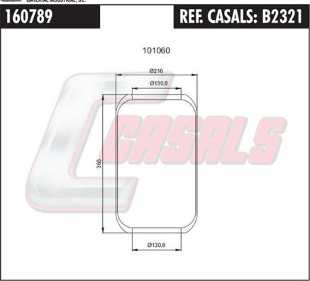 Casals B2321 - Pneimoatsperes spilvens, Pneimopiekare ps1.lv