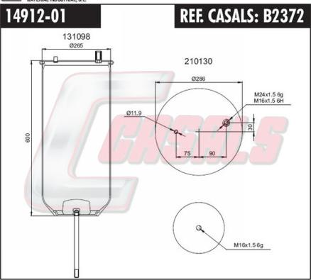 Casals B2372 - Pneimoatsperes spilvens, Pneimopiekare ps1.lv