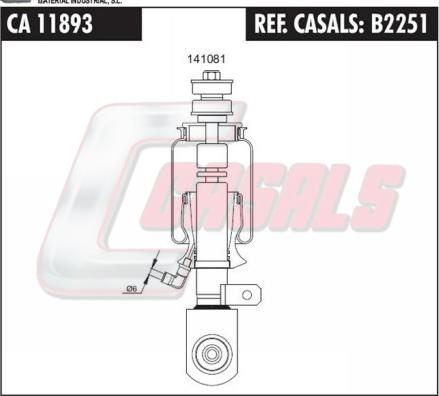 Casals B2251 - Demferis, Kabīnes stiprinājums ps1.lv