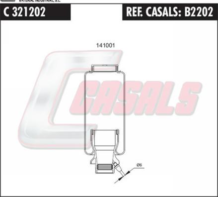 Casals B2202 - Pneimoatsperes spilvens, Kabīnes atsperojums ps1.lv