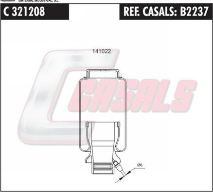 Casals B2237 - Pneimoatsperes spilvens, Kabīnes atsperojums ps1.lv