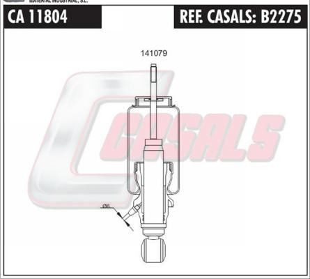 Casals B2275 - Pneimoatsperes spilvens, Kabīnes atsperojums ps1.lv